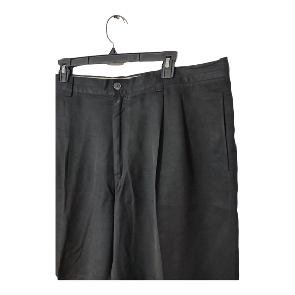 Tommy Bahama Relax Pleated Shorts Mens Size 38 Black 100% Silk - Picture 6 of 14